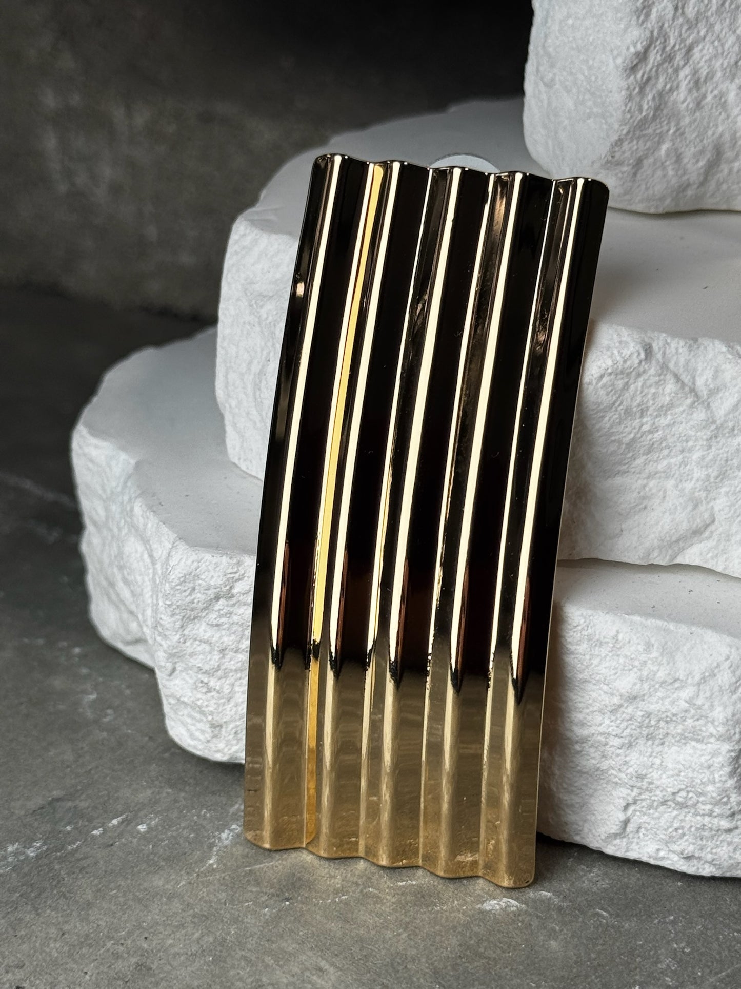 Wavy Rectangle Earrings