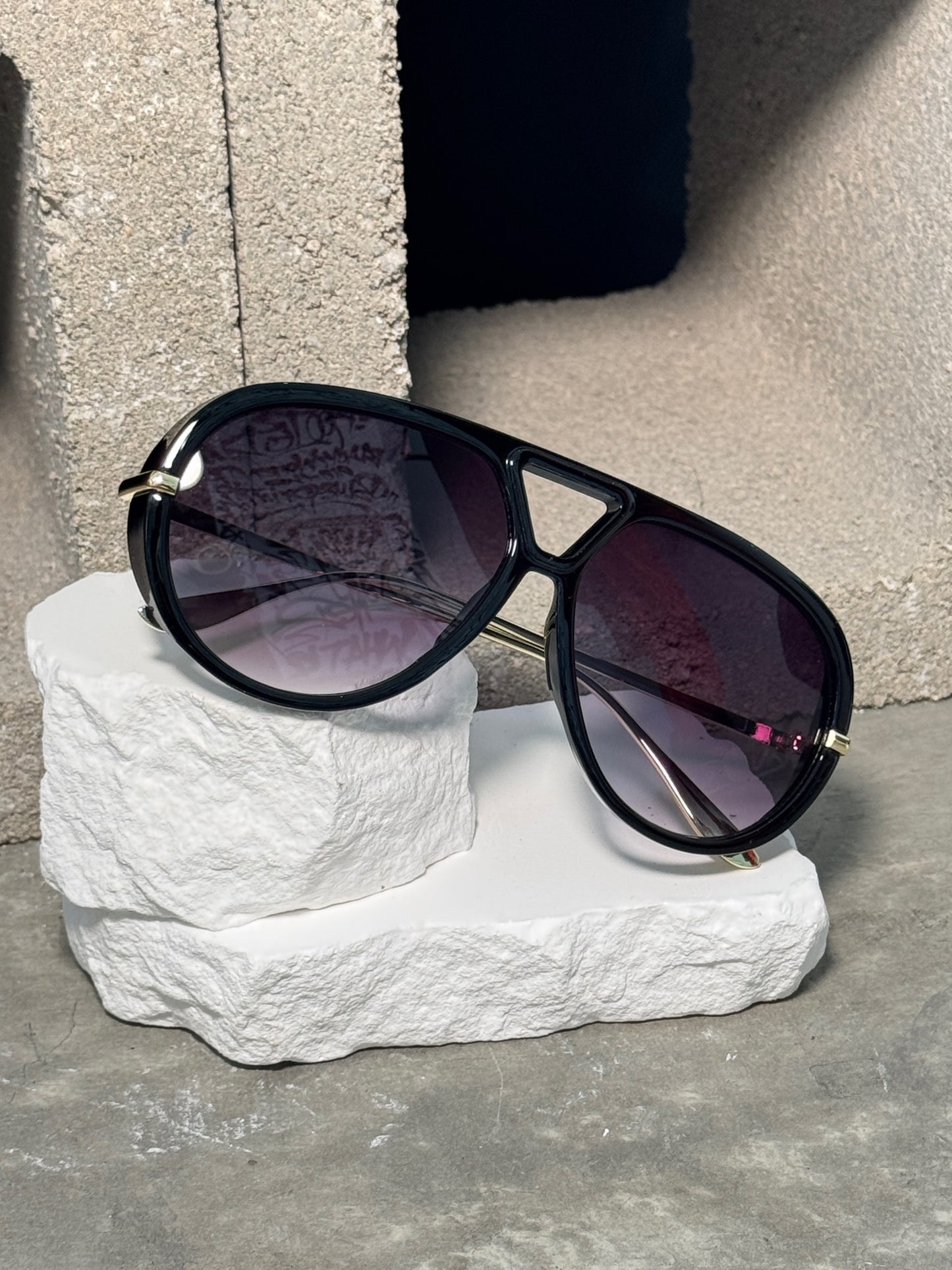 Totally Faded Aviator Sunglasses
