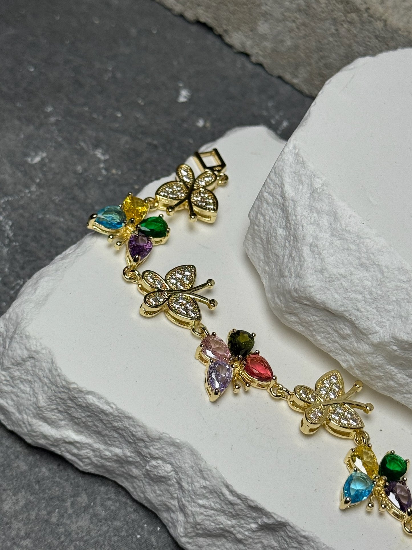 Butterfly Bling Bracelet 7"