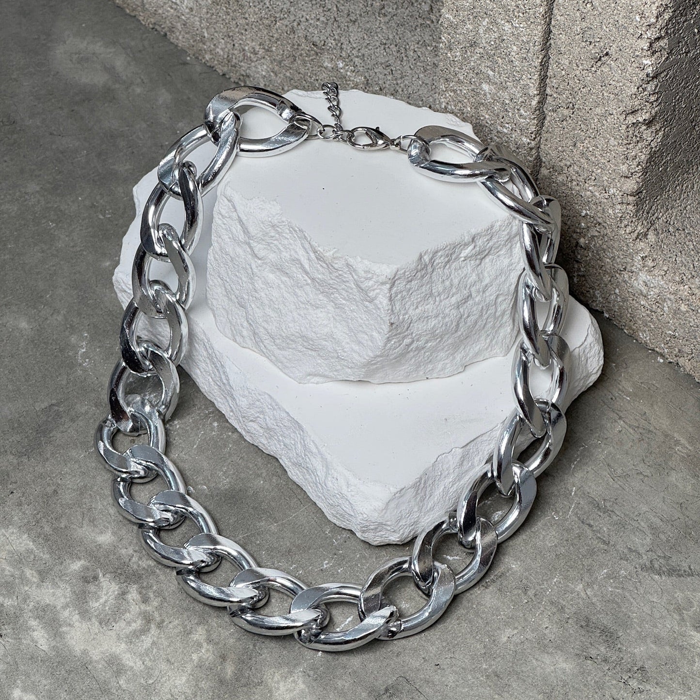 Mega Metal Link Necklace 16" w/ Extender