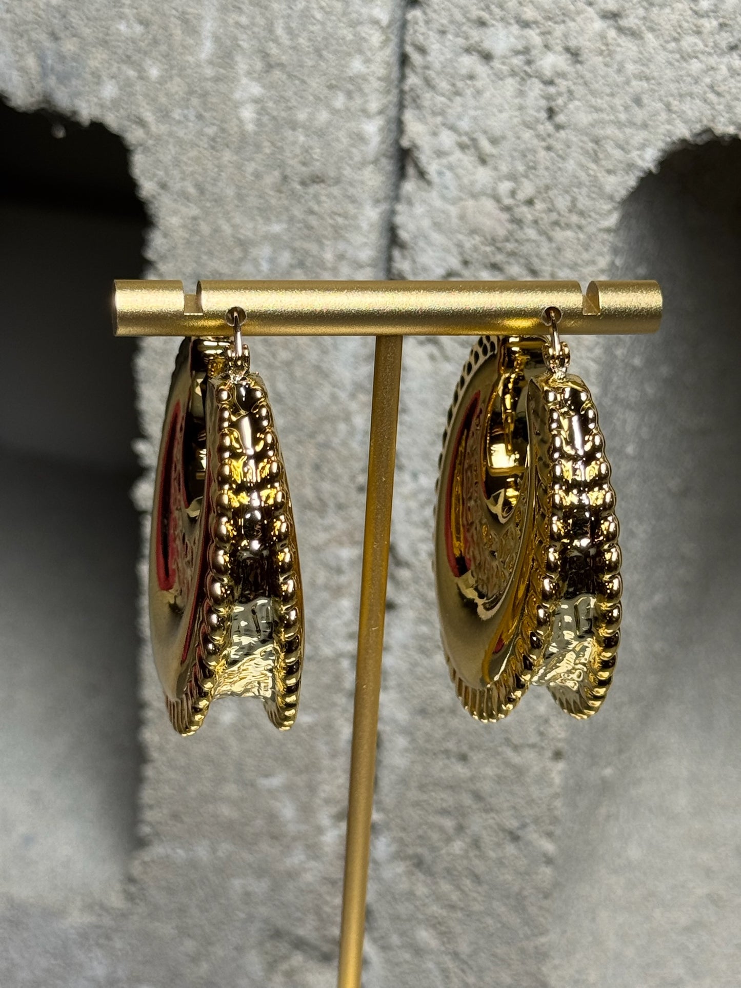 Booked & Busy Chunky Hoop Earrings
