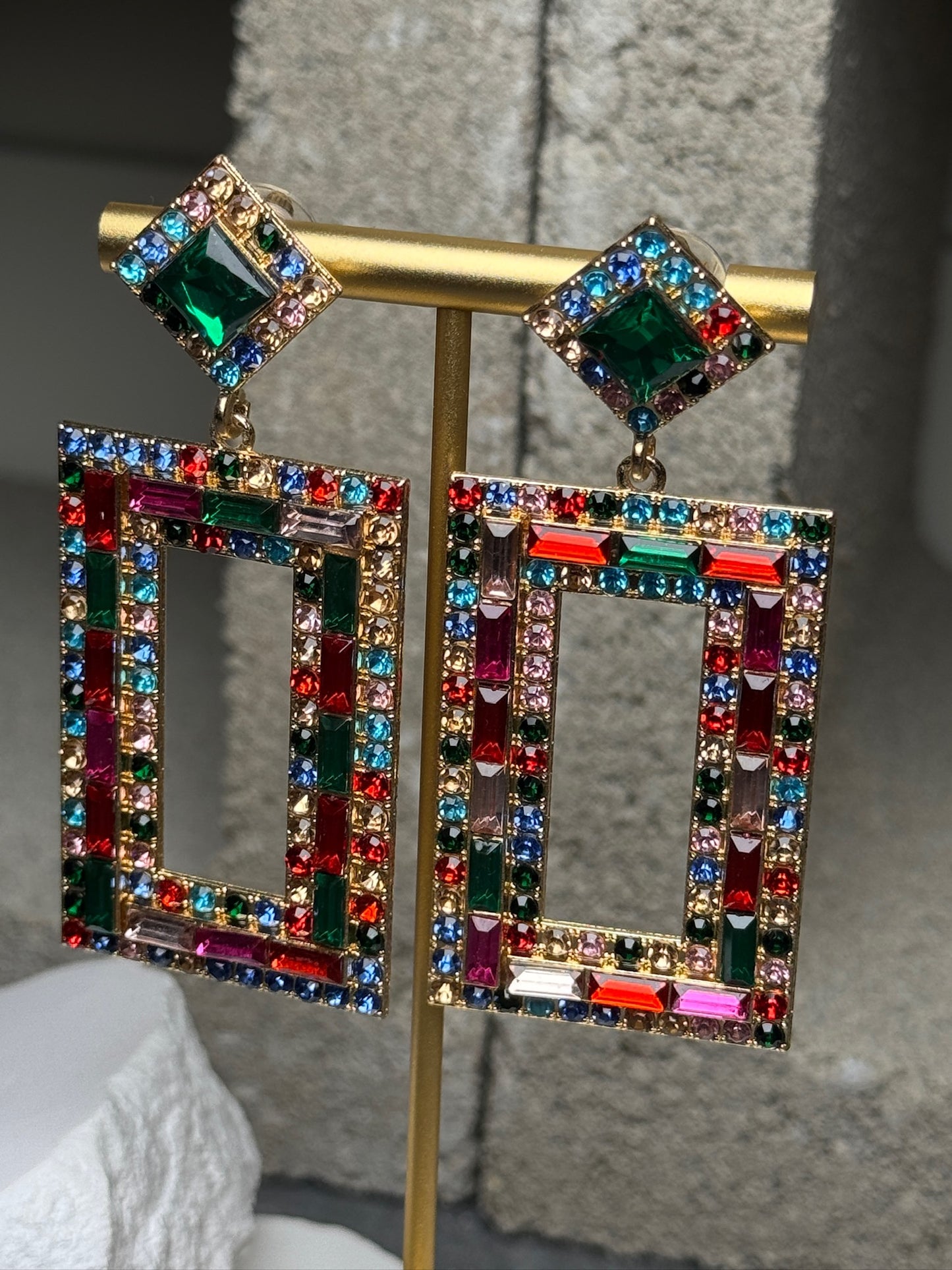 Mosaic Muse Tassel Drop Earrings