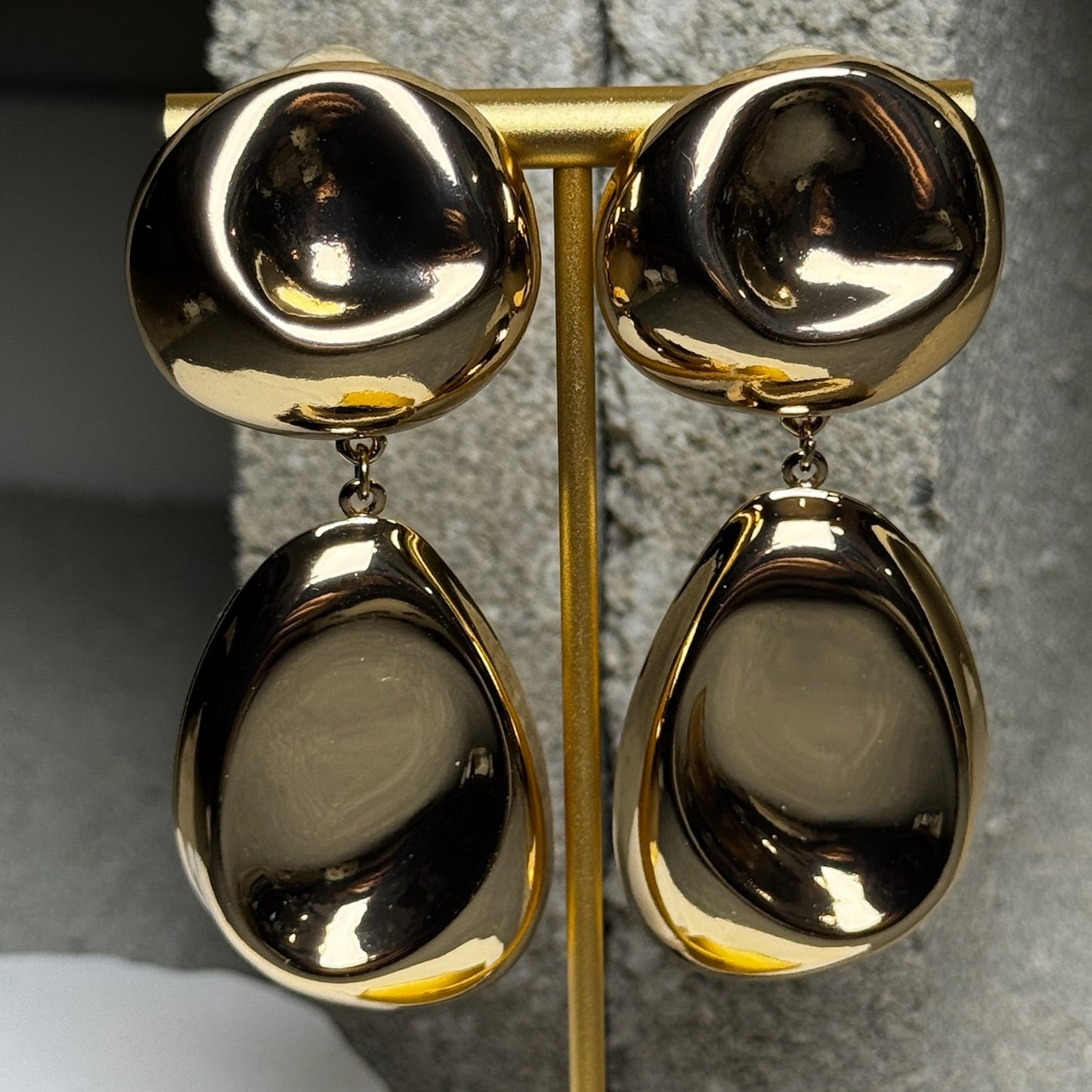 Echo Chrome 2 Layered Earrings