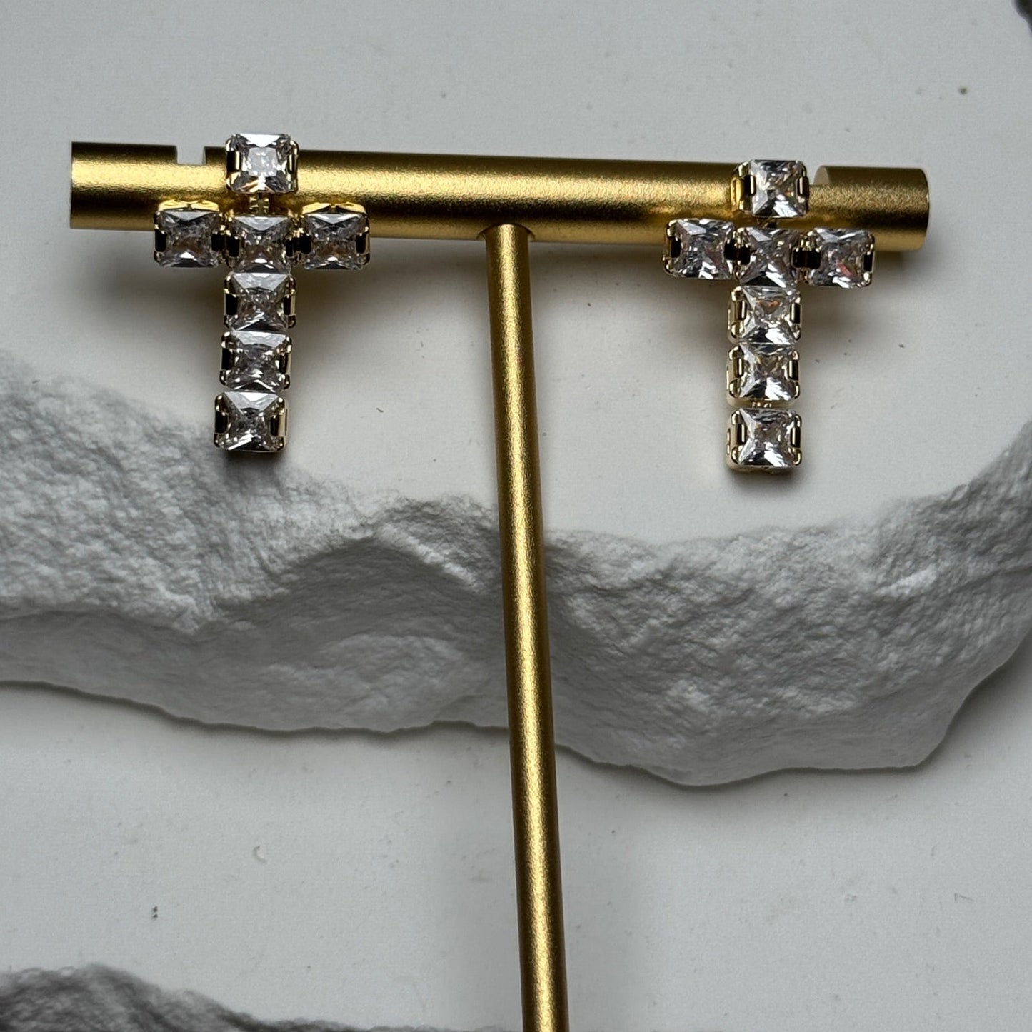 Mini Cross Stud Earrings