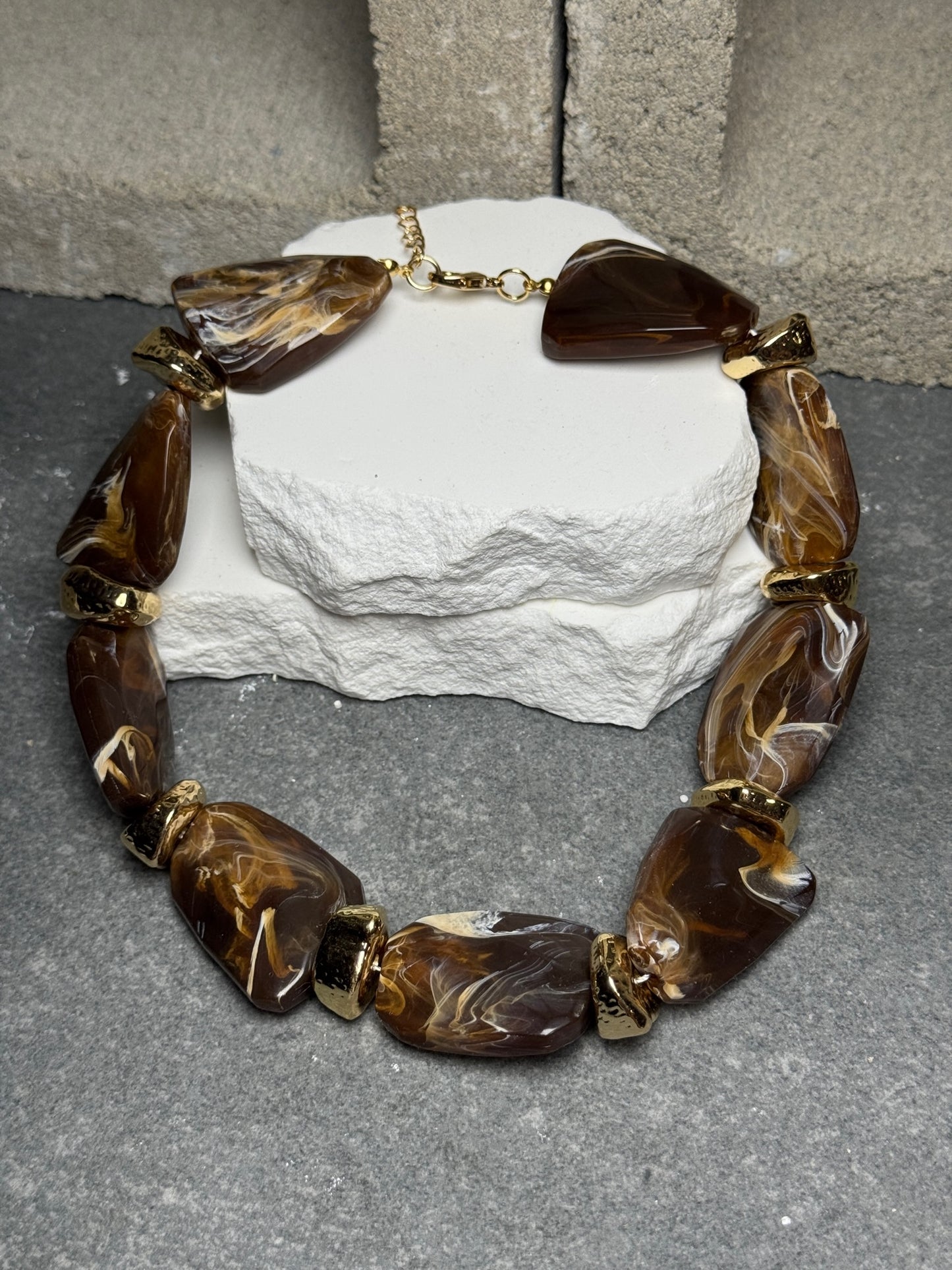 Treasure Me Stone Necklace 16" w/ Extender