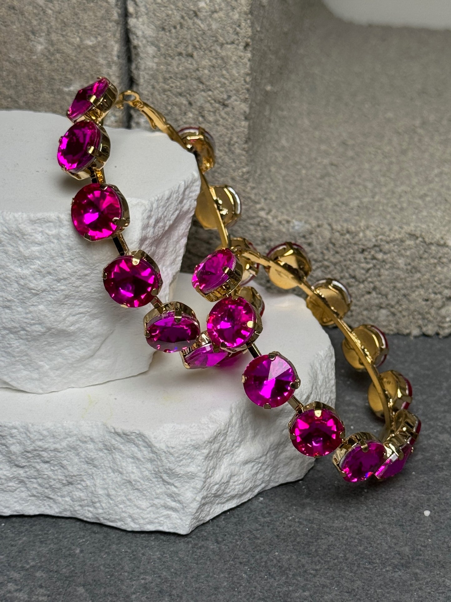 Bad & Bejeweled Hoop Earrings