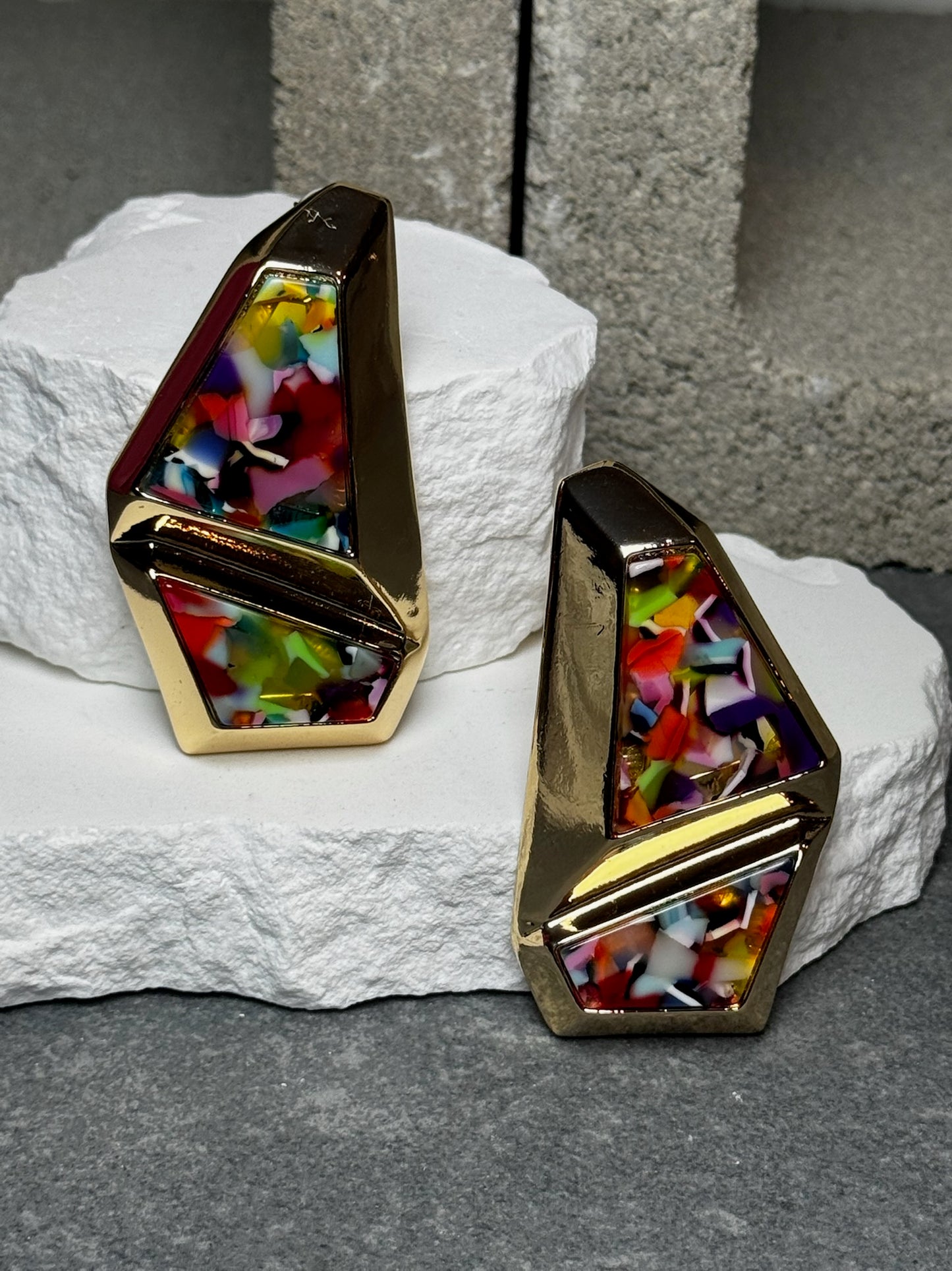 Play Too Much Two Layered Earrings
