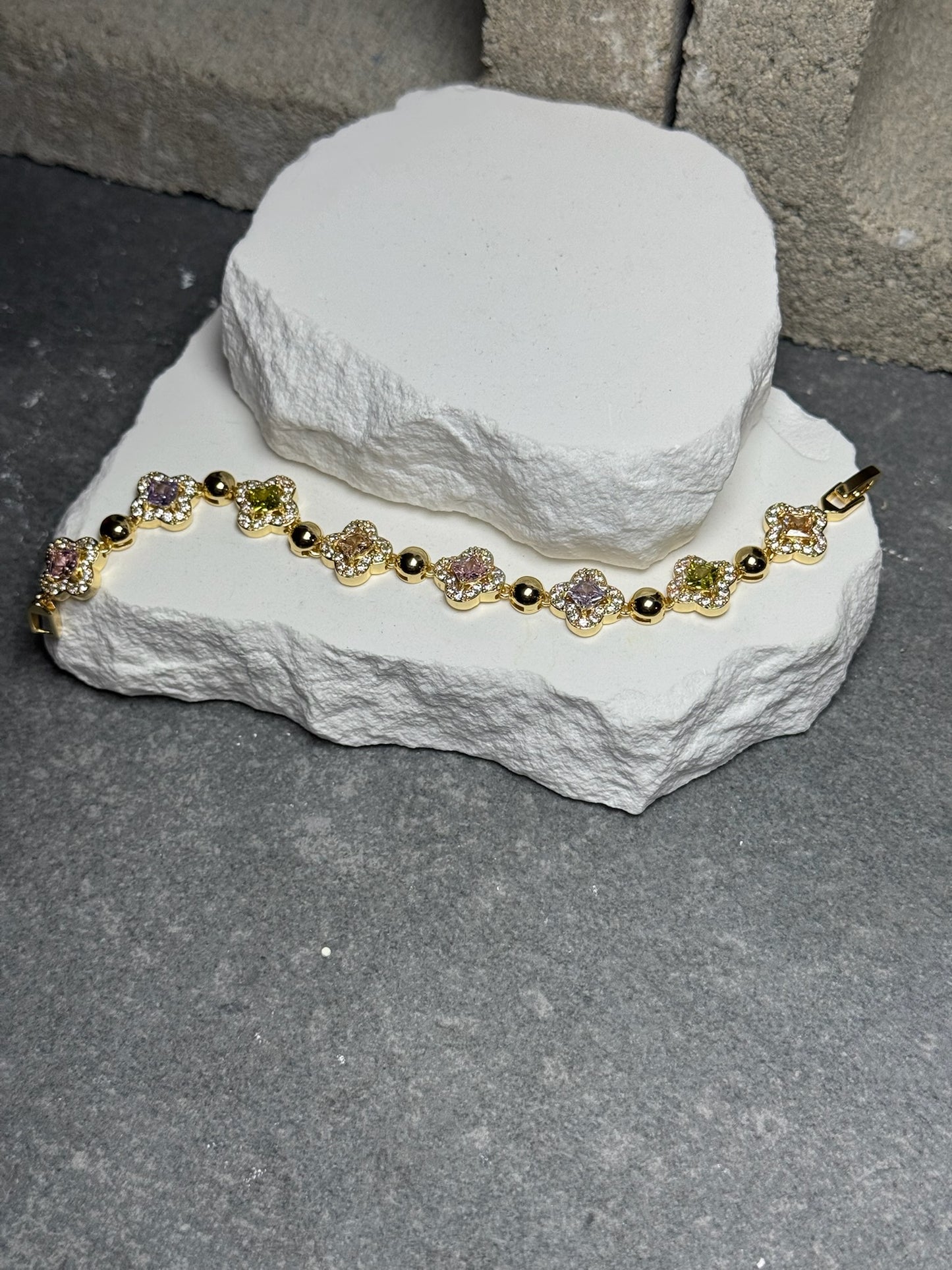 Petals With Attitude Flower Bracelet 6"