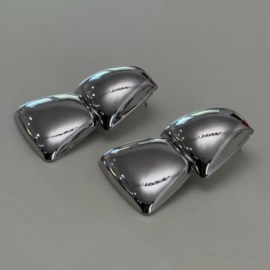 She's the Catch Double Triangle Drop Metal Earrings