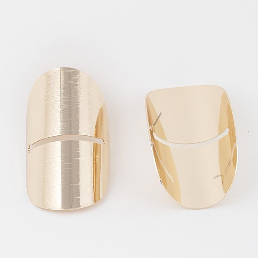 Geometric Slot Earrings