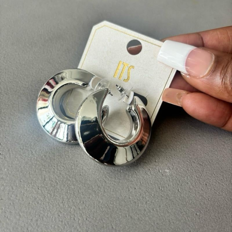 Clean Girl Aesthetic Hoop Earrings for Female
