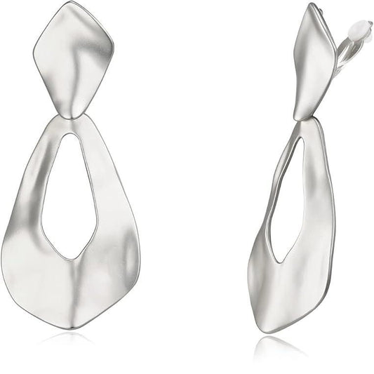 Issa Party Cutout Clip on Earrings