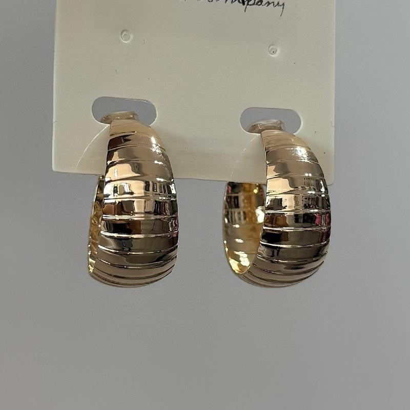Must Have Mini Clip On Hoops Earrings in Gold