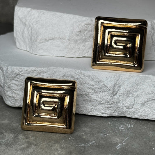 Block Party Stud Earrings