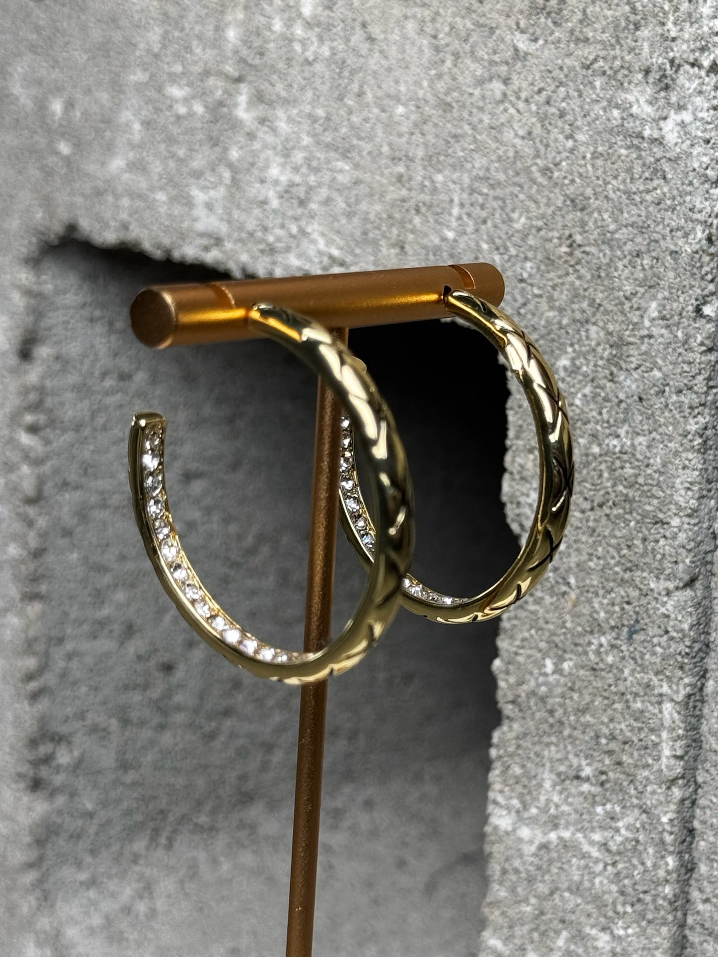 On the Low Medium Hoop Earrings