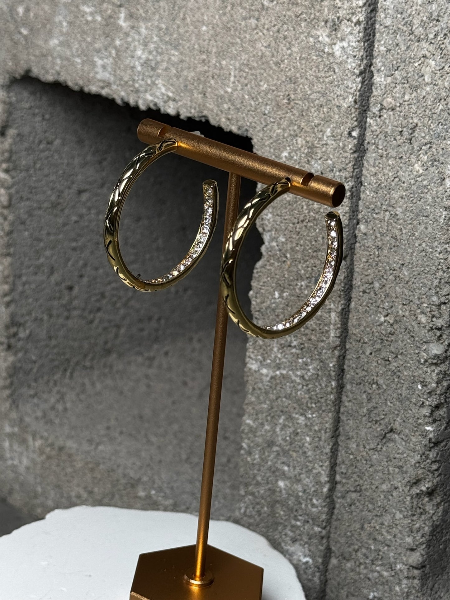 On the Low Medium Hoop Earrings