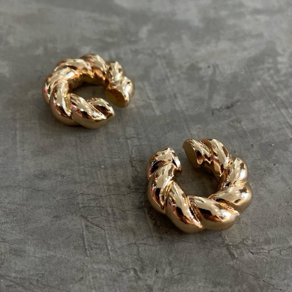 Women's Gold Woven Ear Cuff Set
