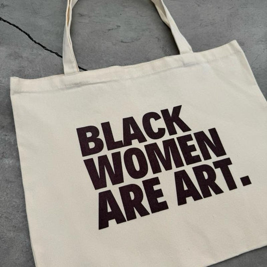 Black Women Are Art Natural Heavy Duty Tote