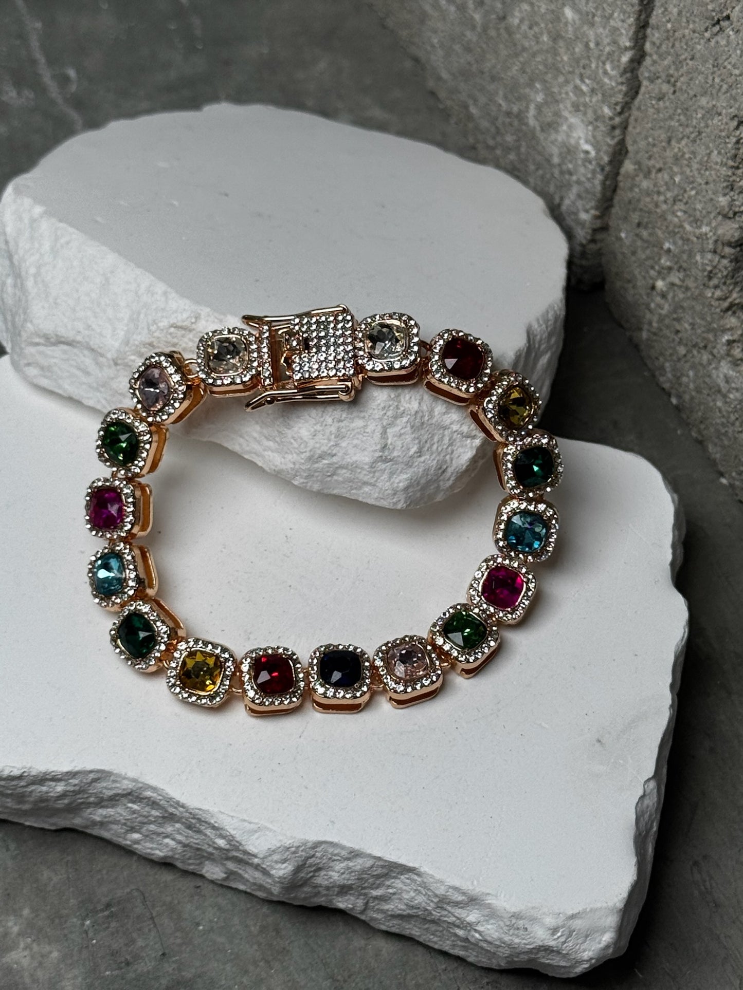 So Sophisticated Gem Bracelet 8"