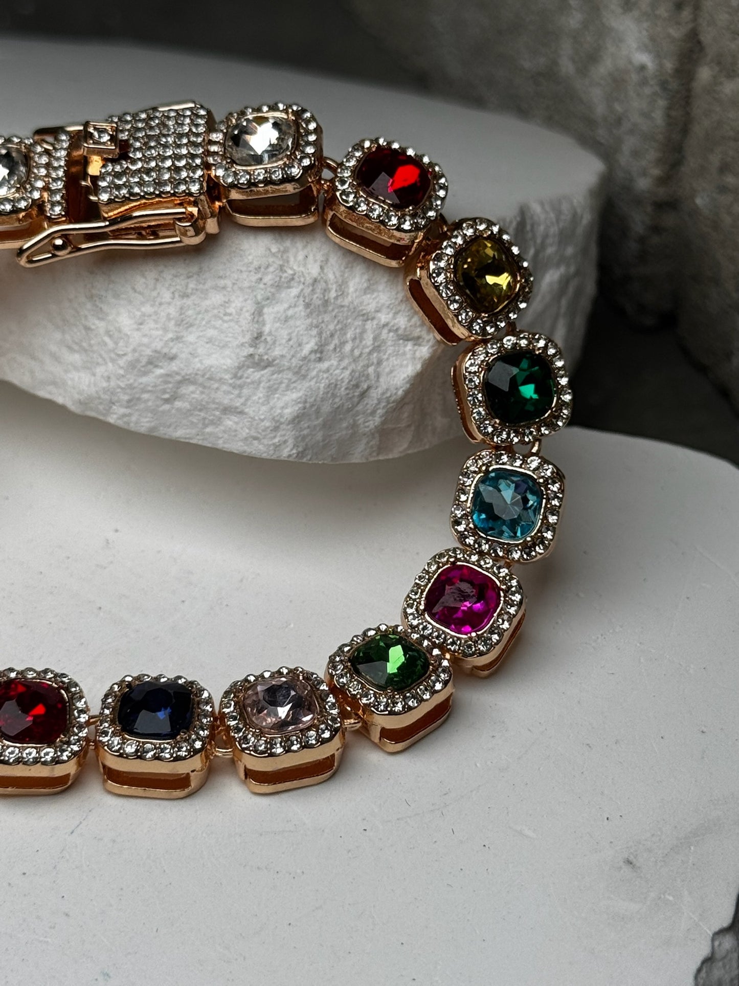 So Sophisticated Gem Bracelet 8"