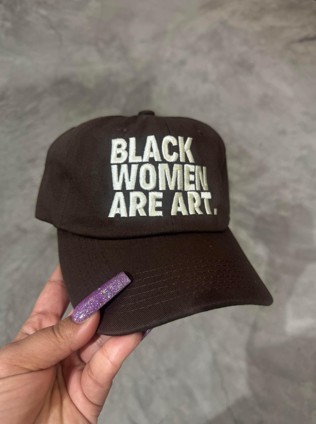 Mocha Black Women Are Art Dad Hat