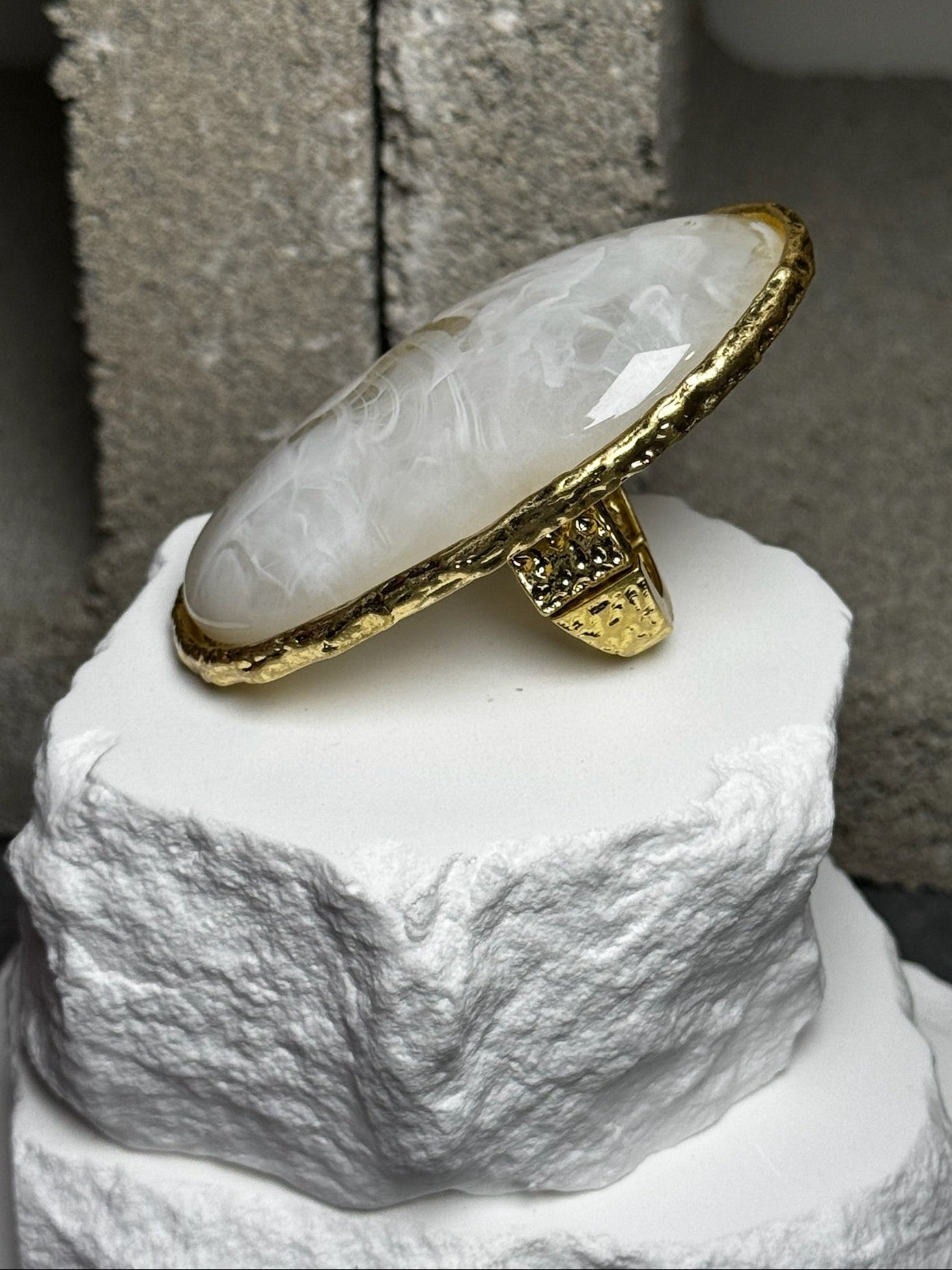 Ethereal Statement Ring Expandable Up To Size 10