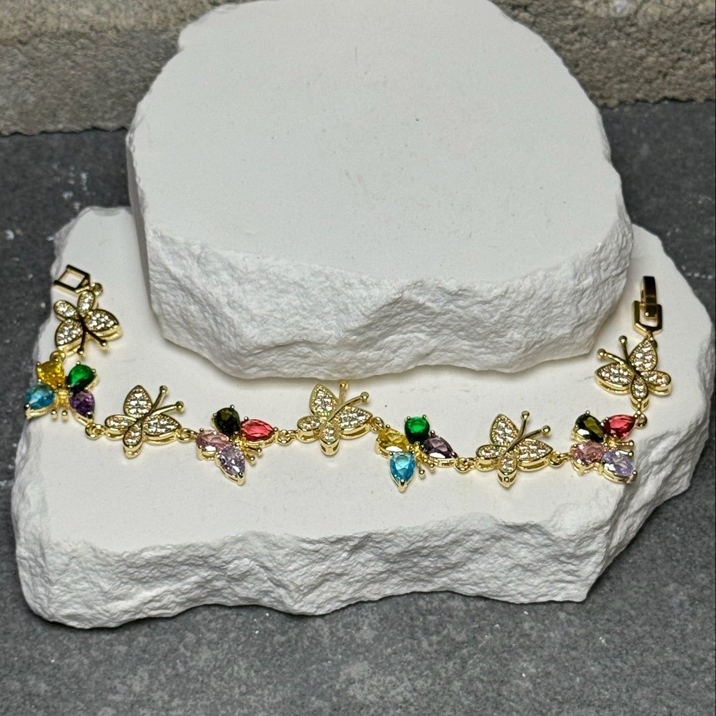 Butterfly Bling Bracelet  7"
