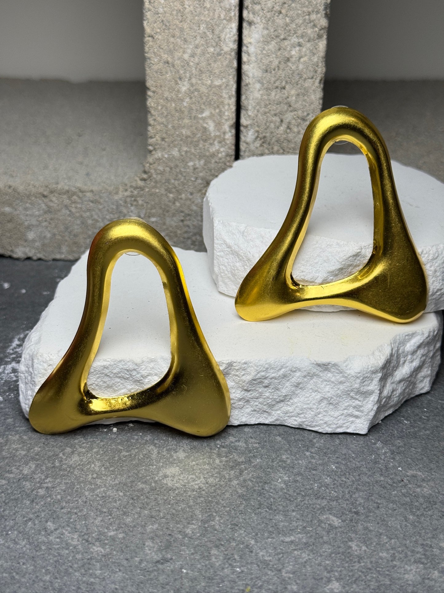 Designed Different Triangle Stud Earrings