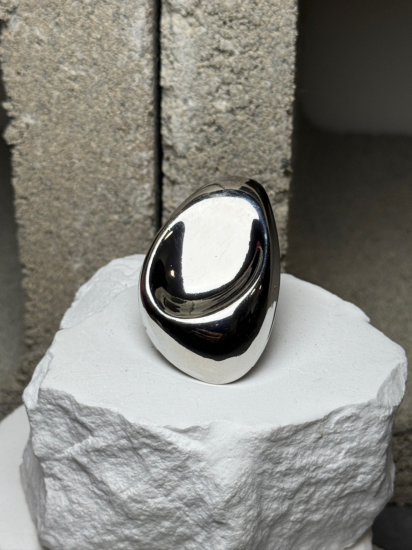 Chrome Crush Expandable Ring Up To Size 10