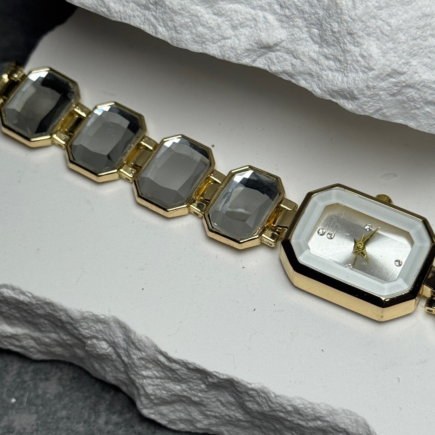 Crystal Drift Watch Bracelet 8"