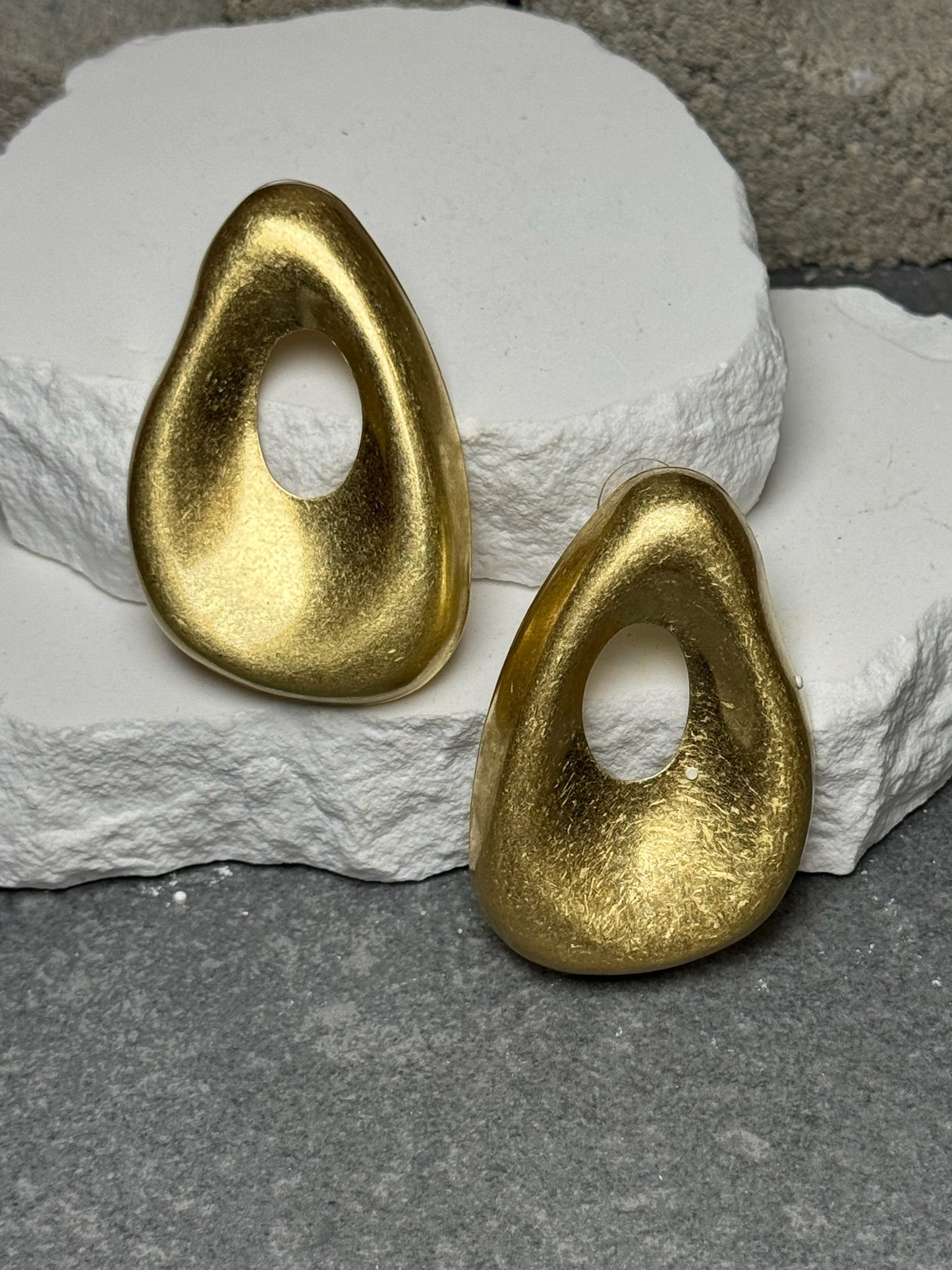 Mirror Finish Cutout Earrings