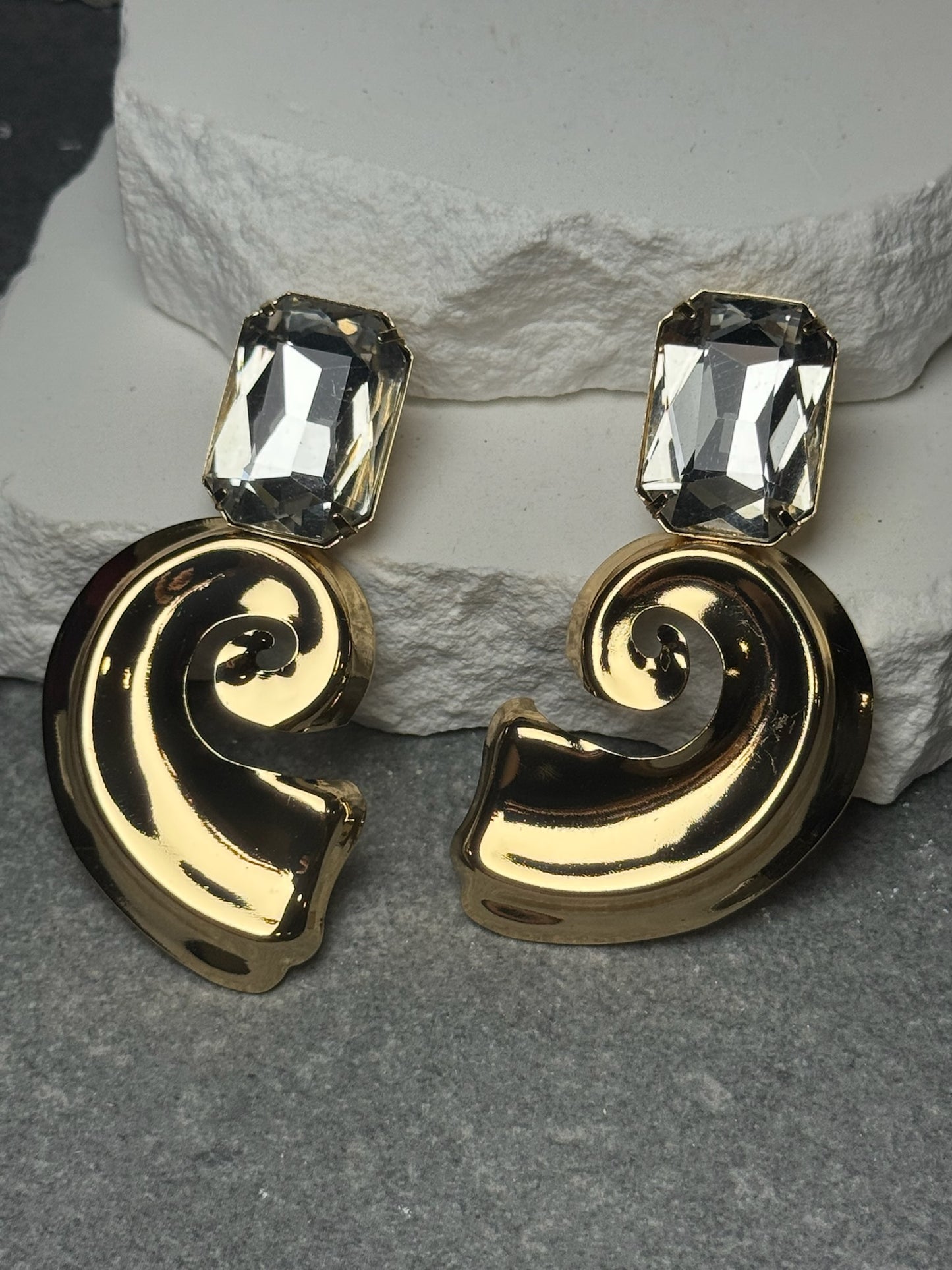 Out Of Your League Spiral Earrings