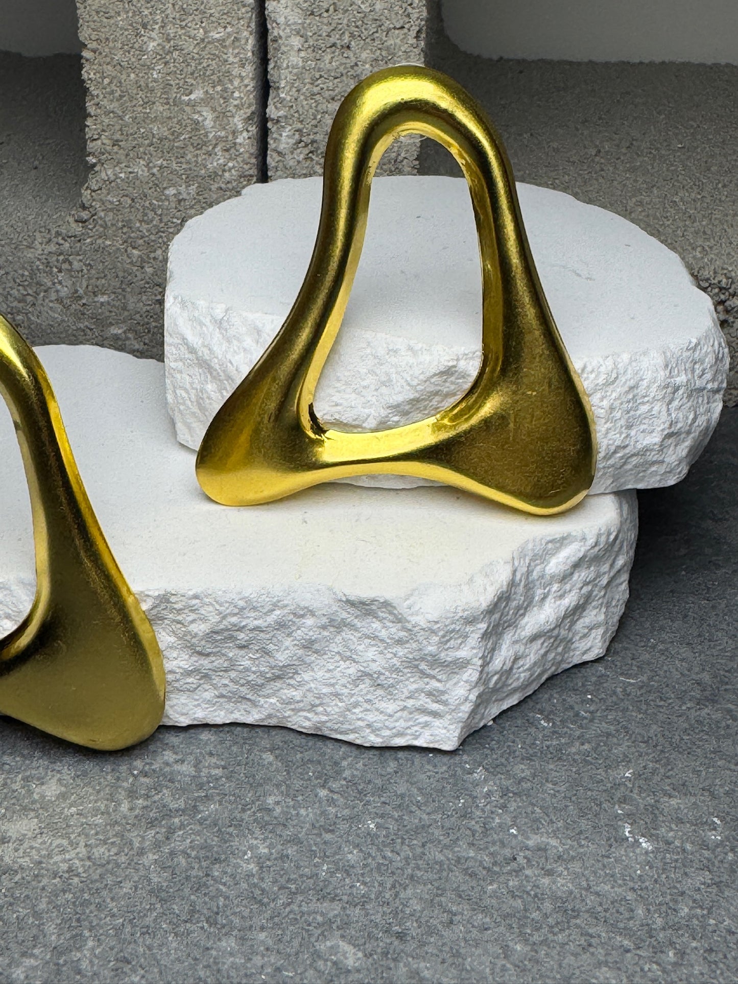 Designed Different Triangle Stud Earrings