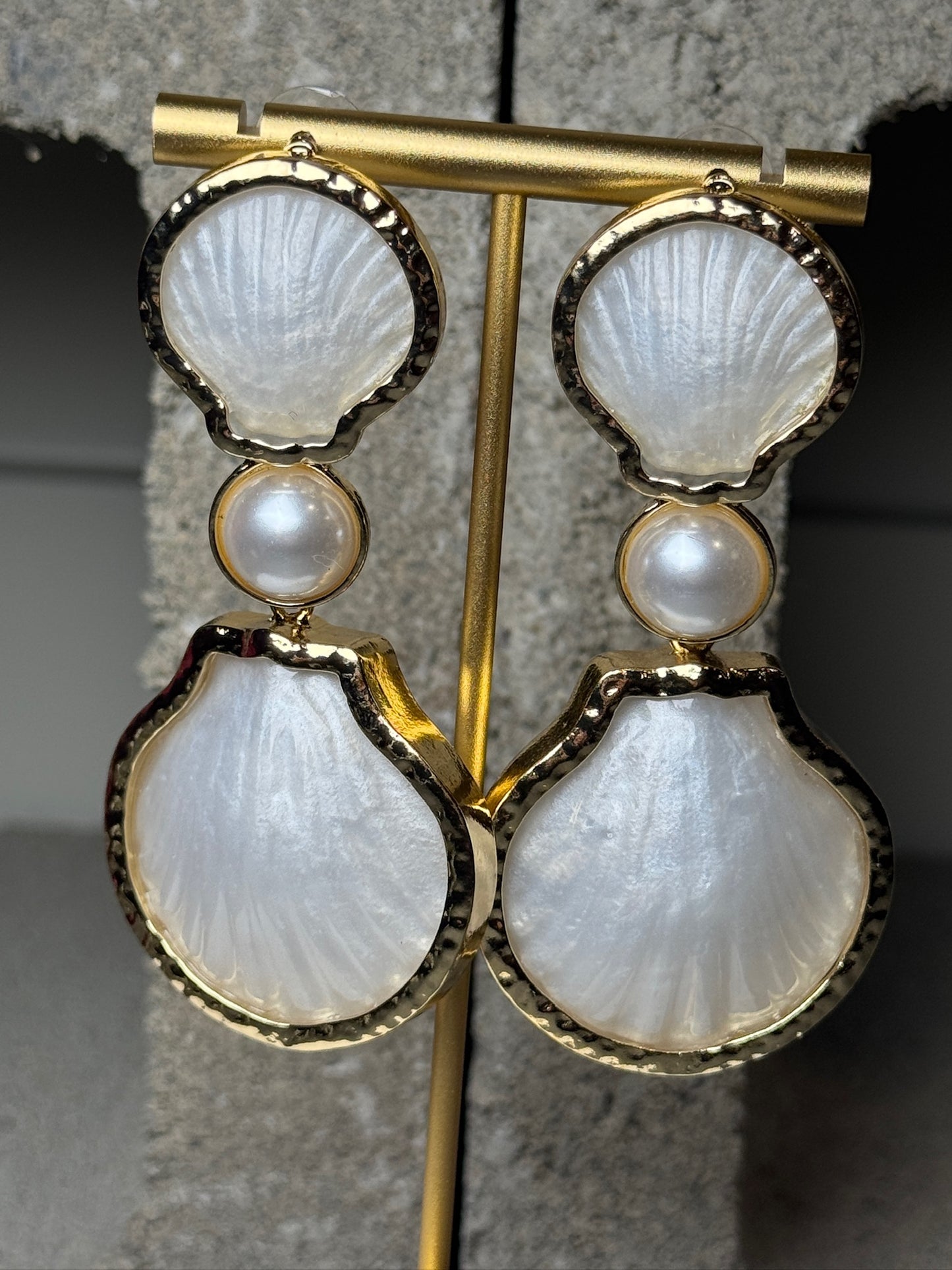 Pearls & Paradise Layered Earrings