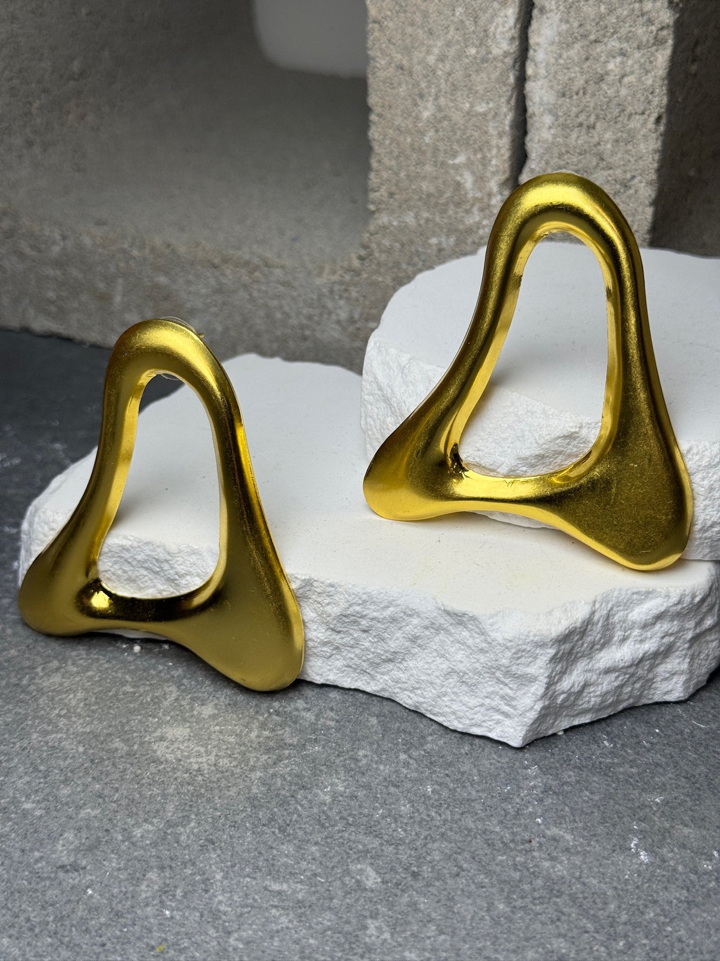 Designed Different Triangle Stud Earrings