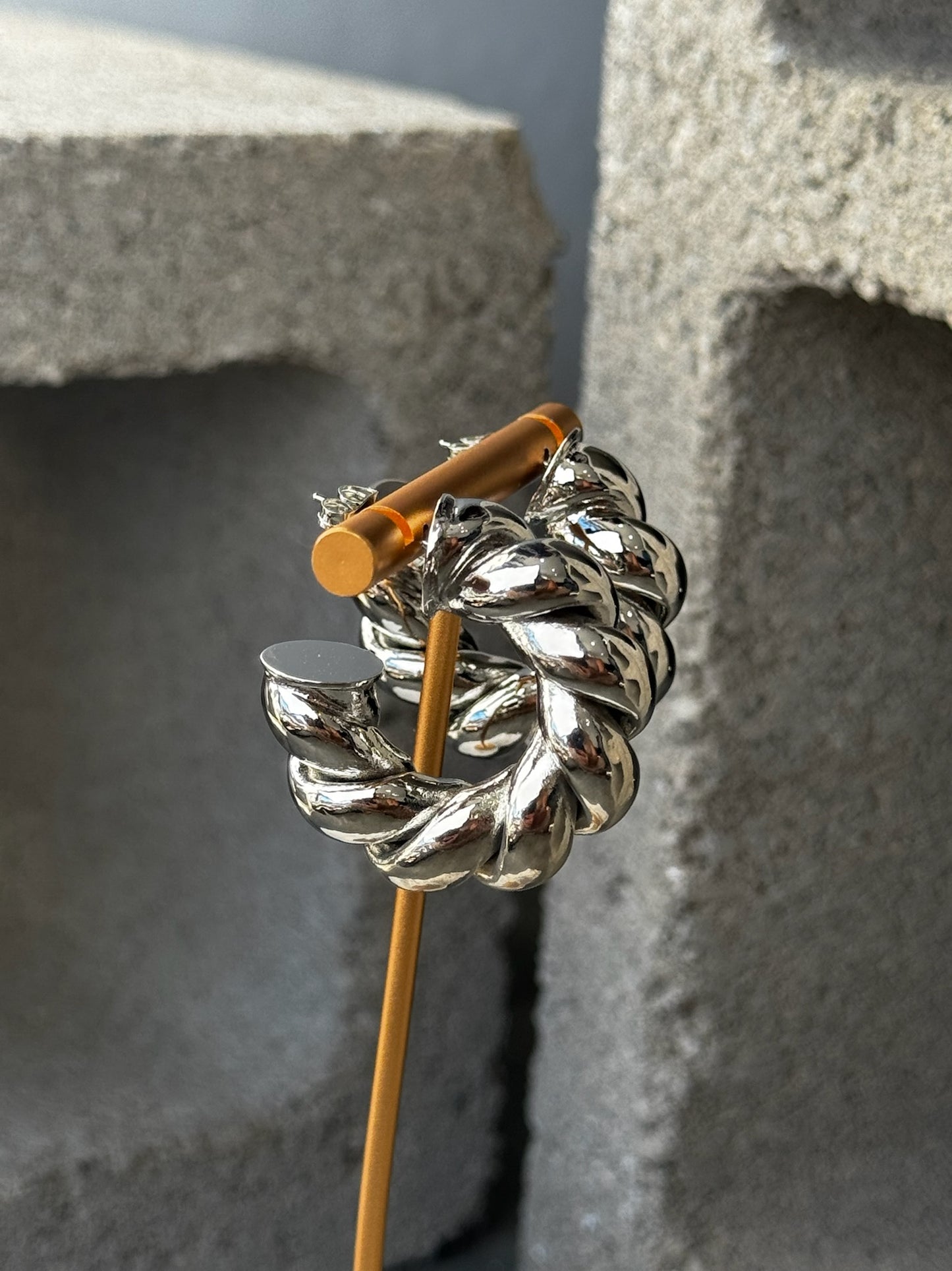 Woven Medium Hoops