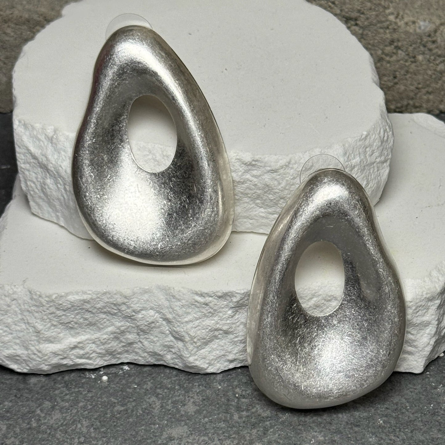 Mirror Finish Cutout Earrings