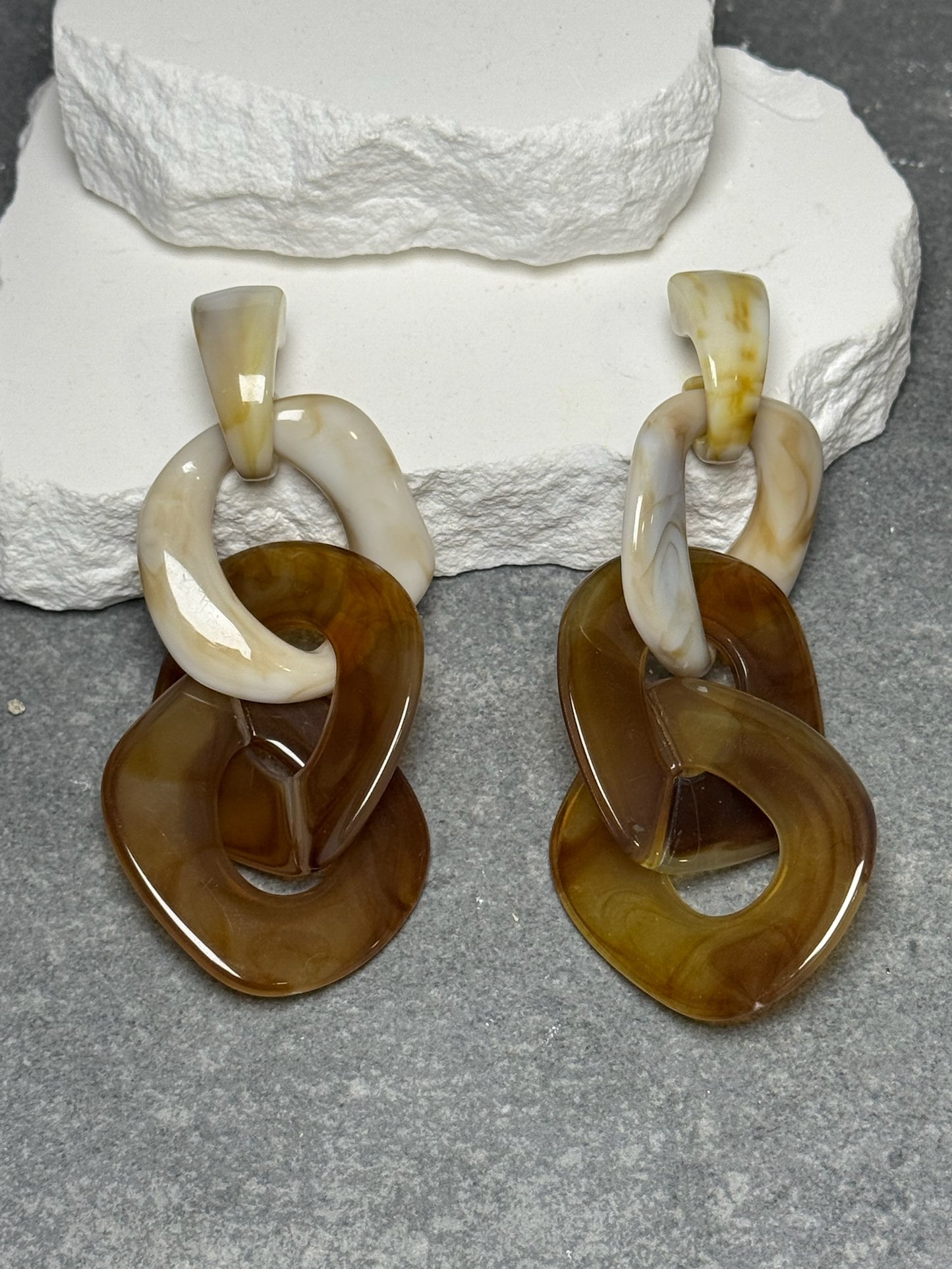 Linked an Loaded Oversized Earrings