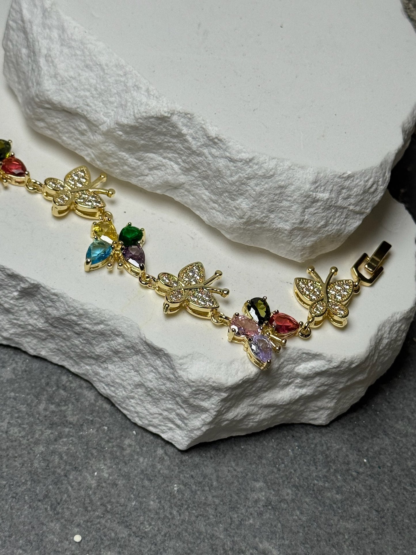 Butterfly Bling Bracelet  7"