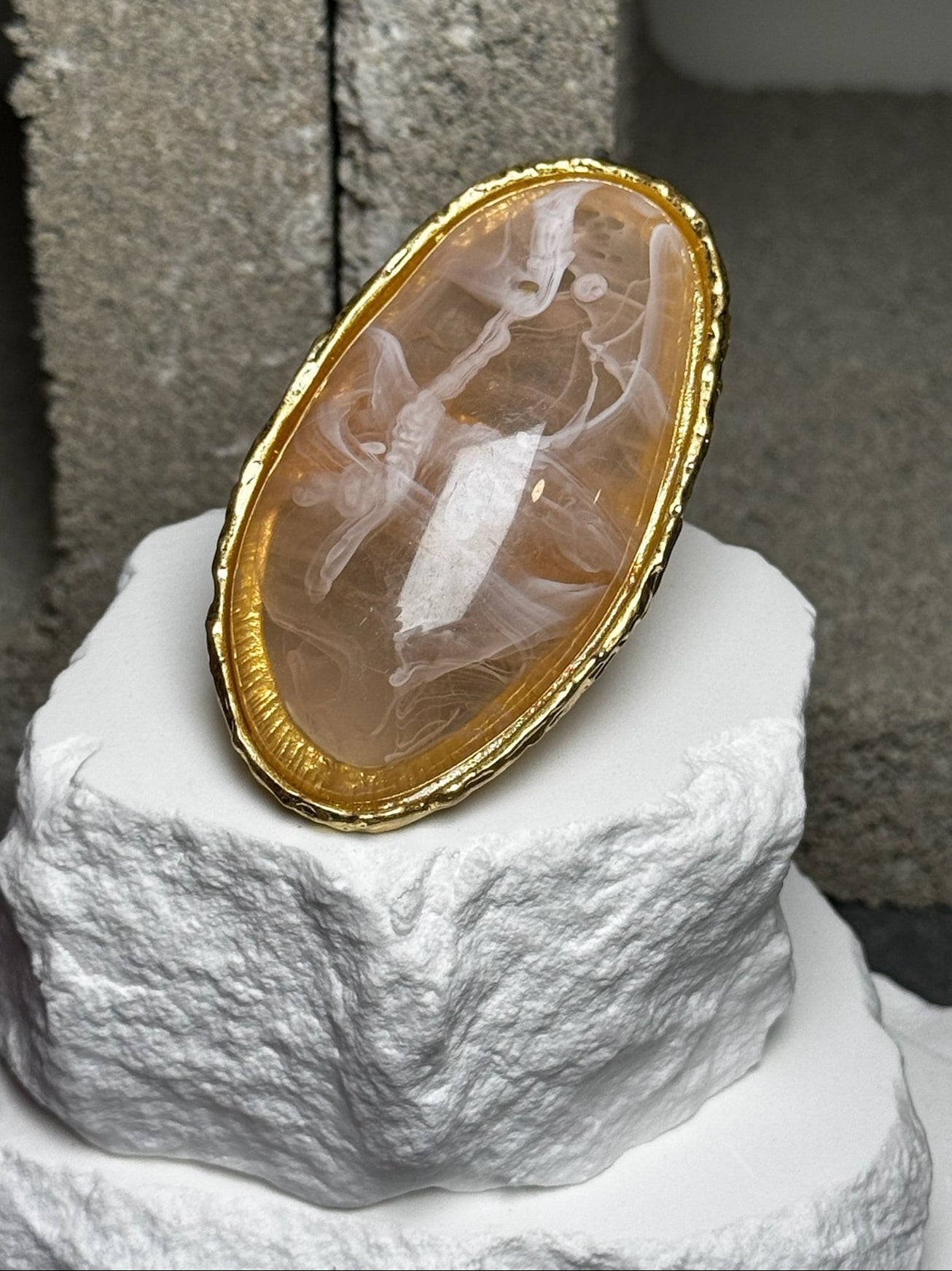 Ethereal Statement Ring Expandable Up To Size 10