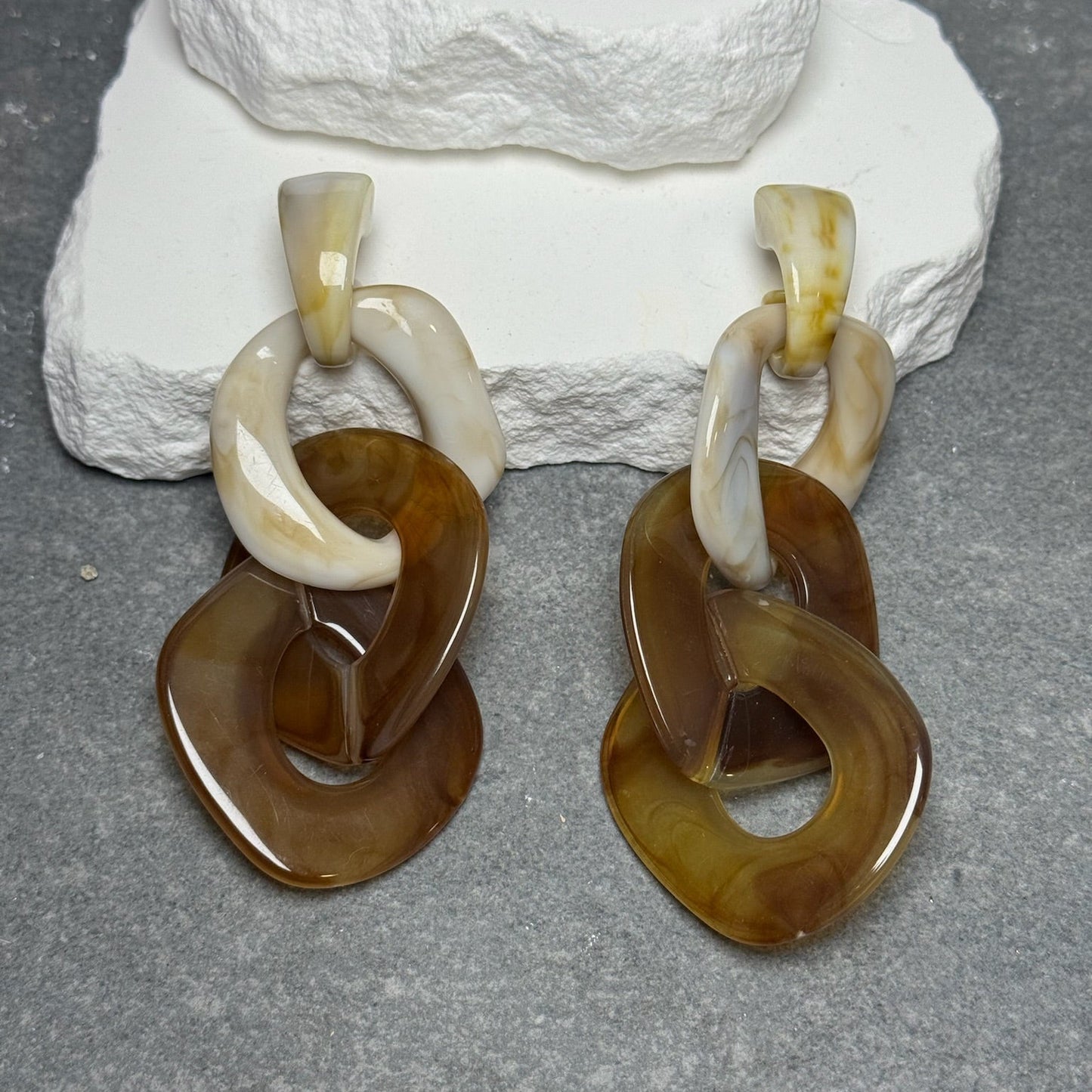Linked an Loaded Oversized Earrings