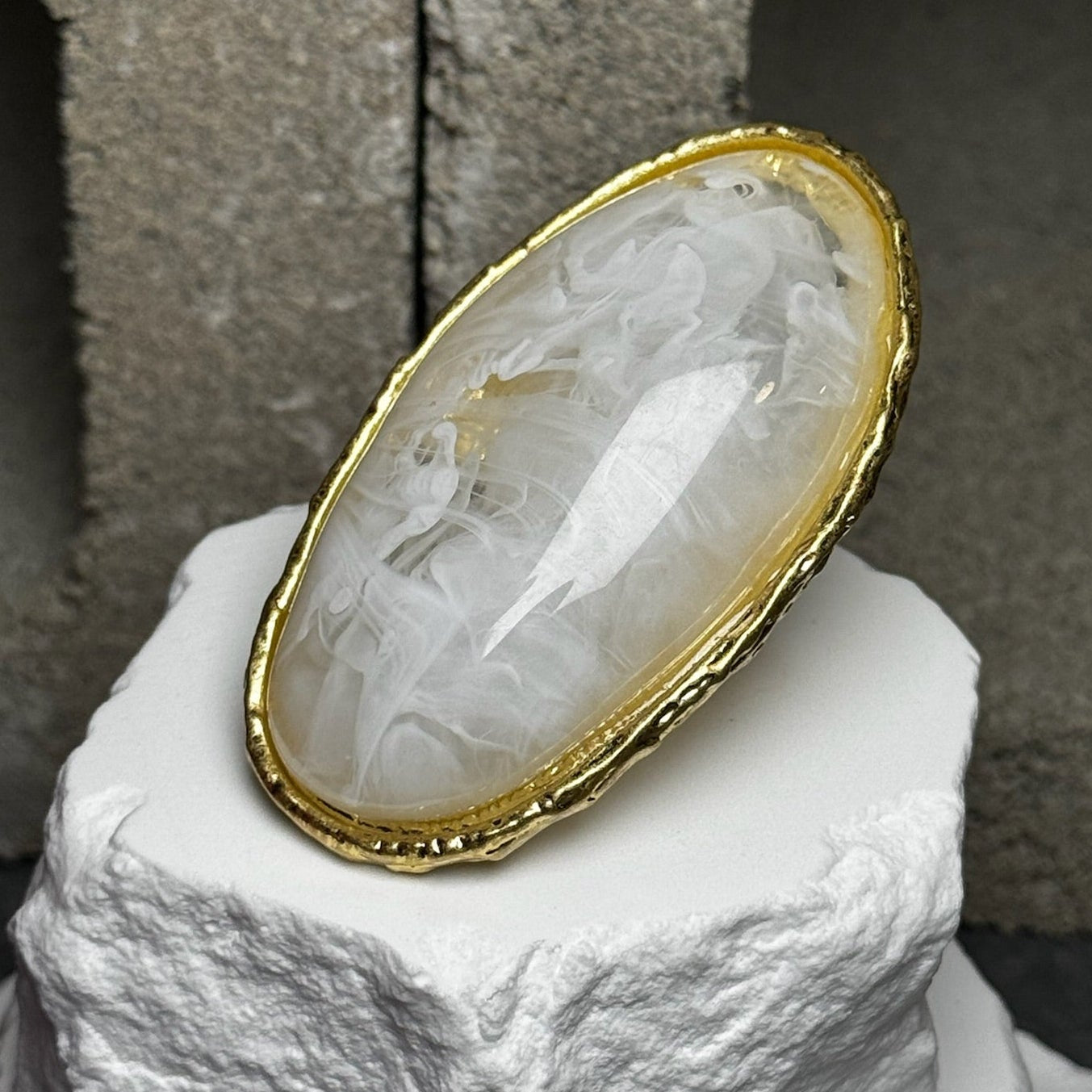 Ethereal Statement Ring Expandable Up To Size 10