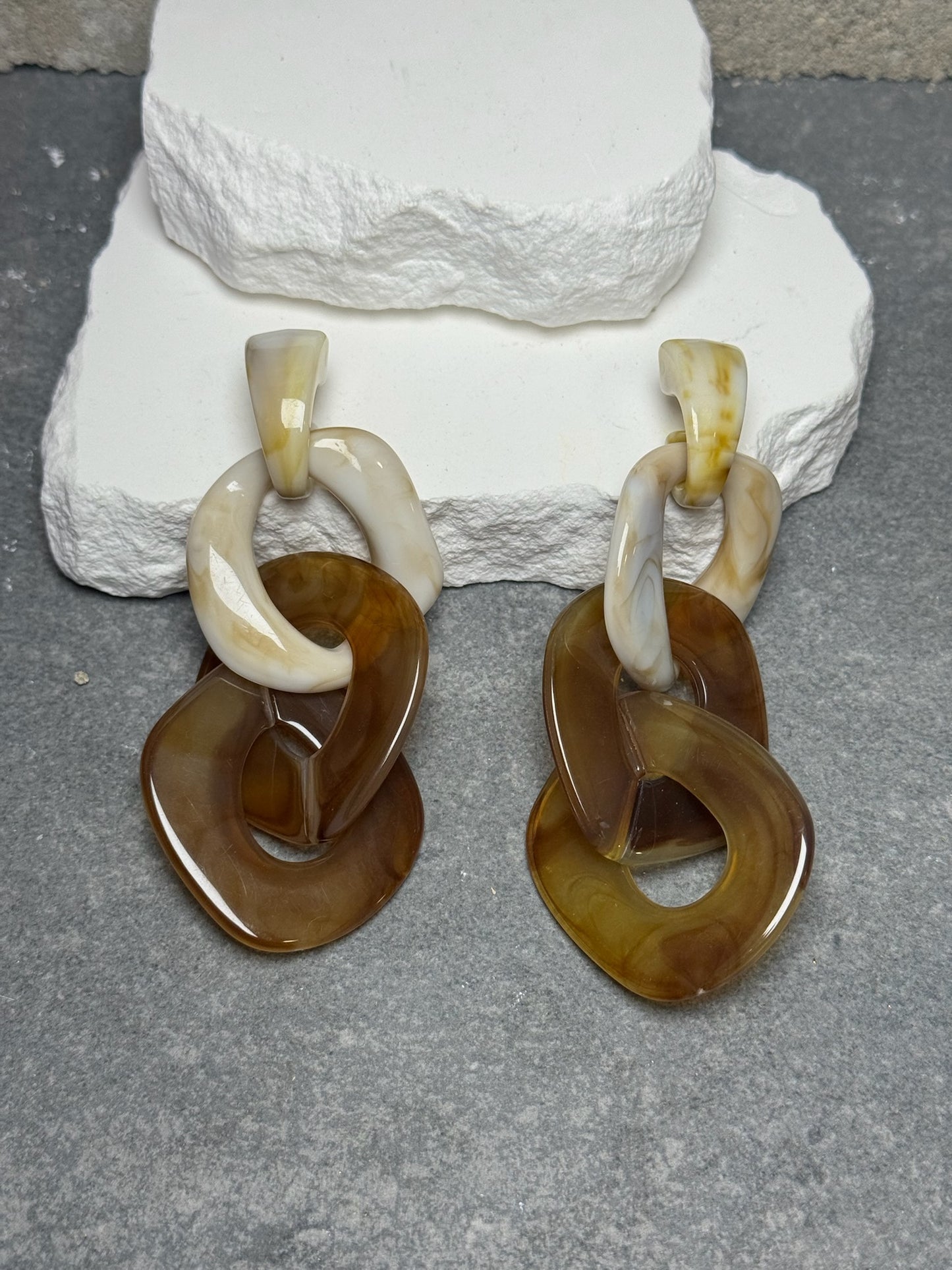 Linked an Loaded Oversized Earrings