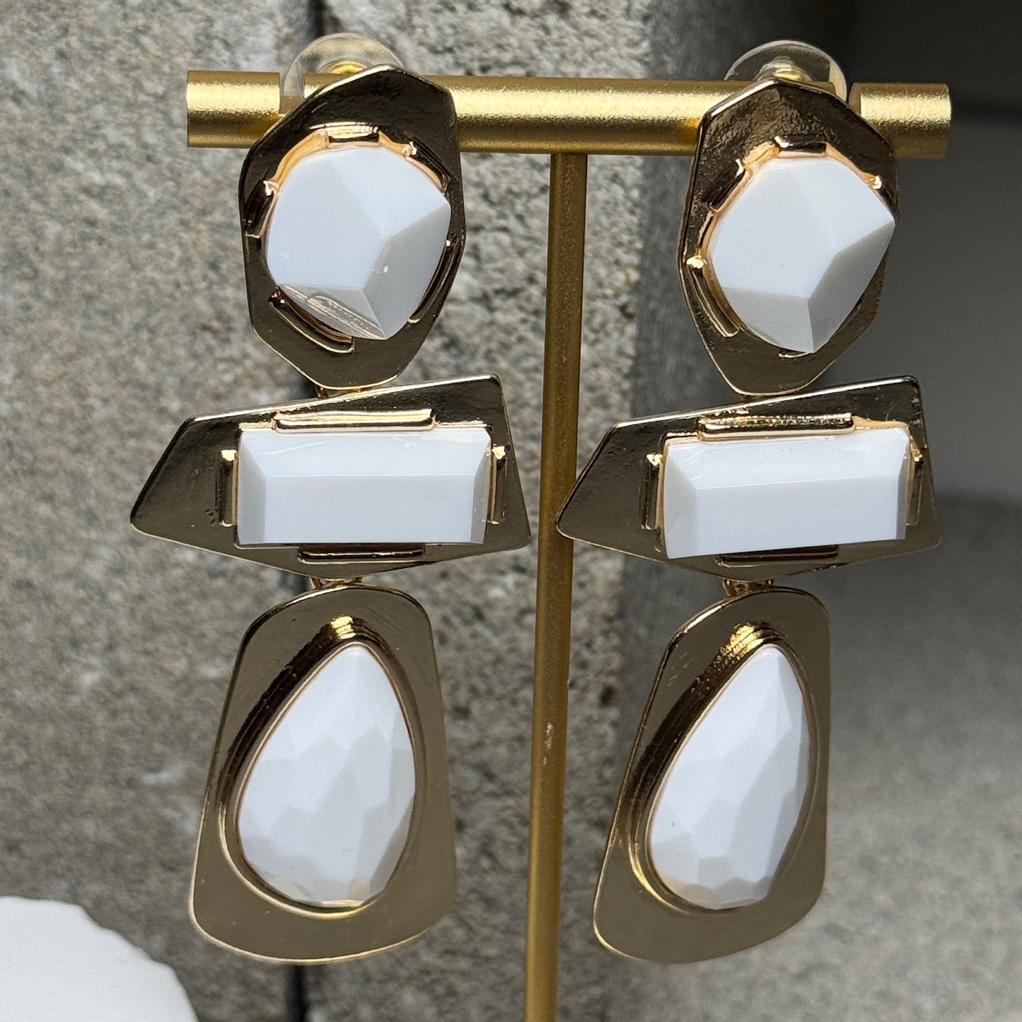 Pop Off Three Layer Tassel Earrings