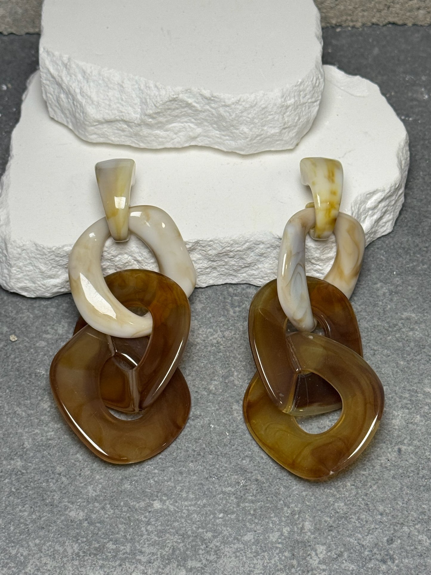 Linked an Loaded Oversized Earrings