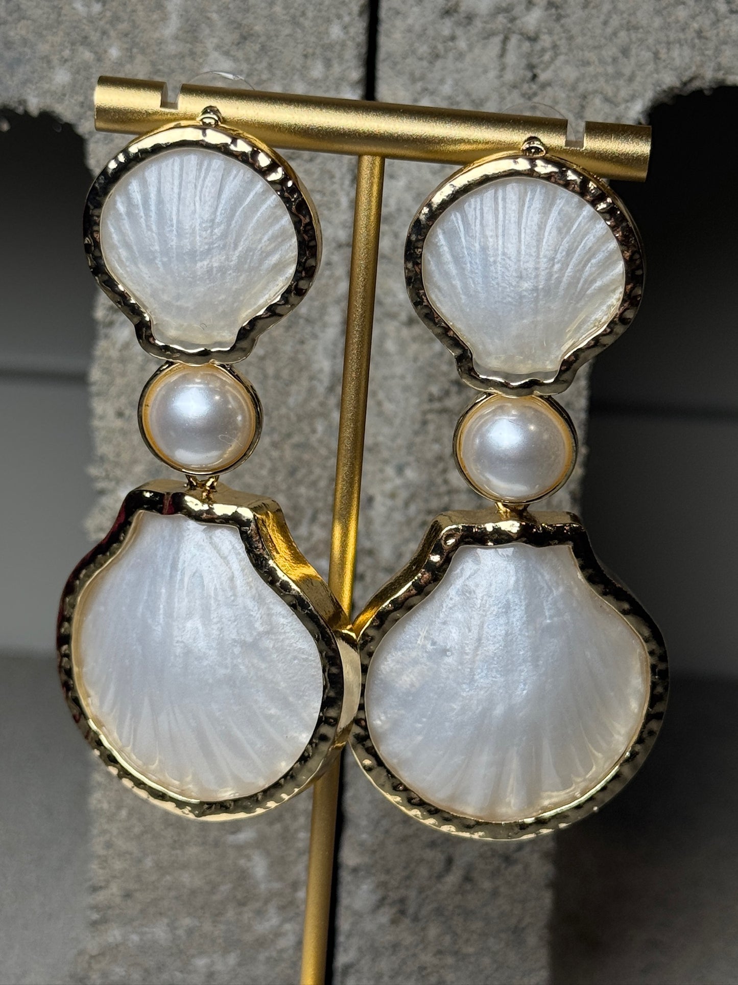 Pearls & Paradise Layered Earrings