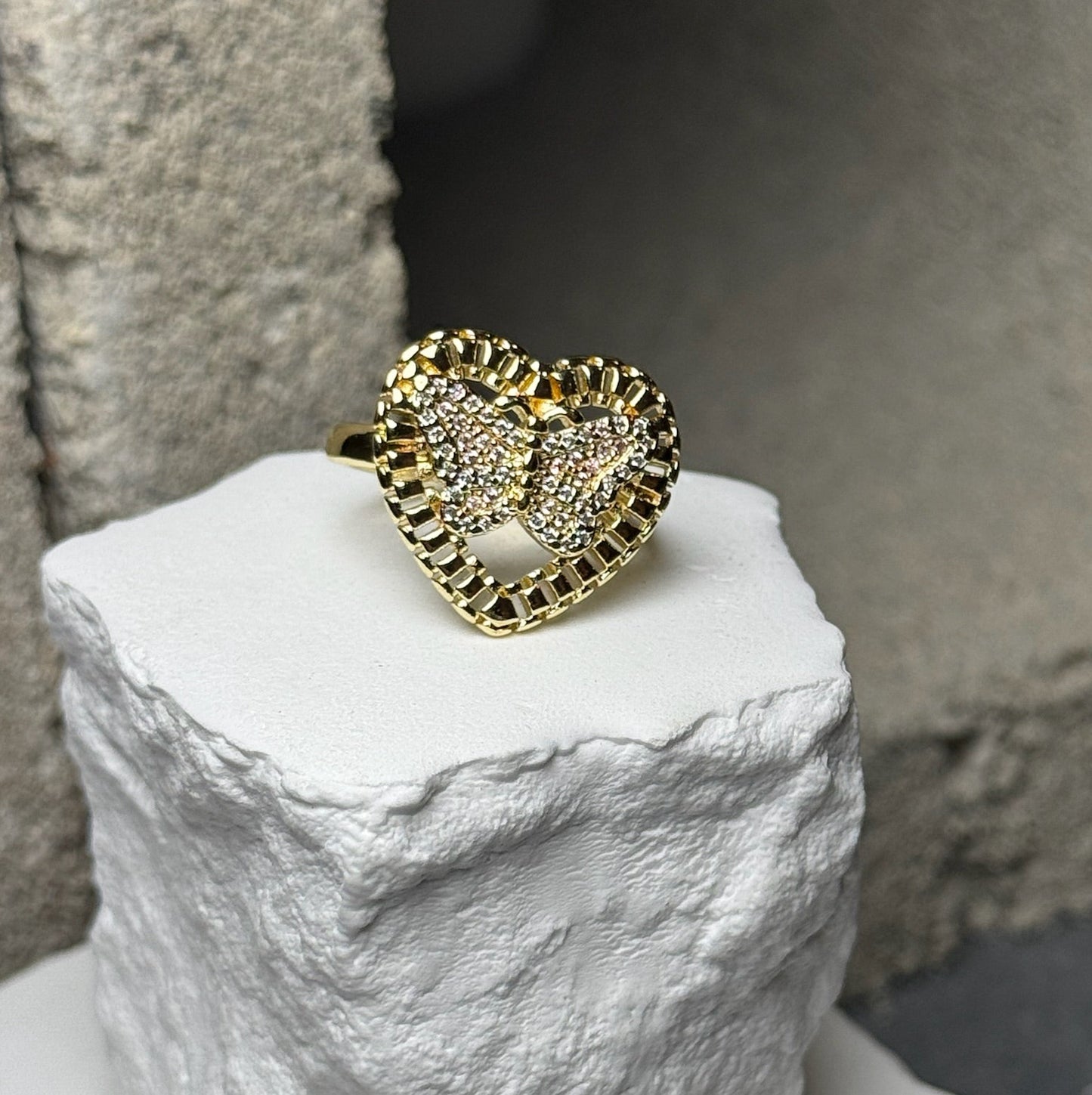 Heartbreaker Butterfly Ring