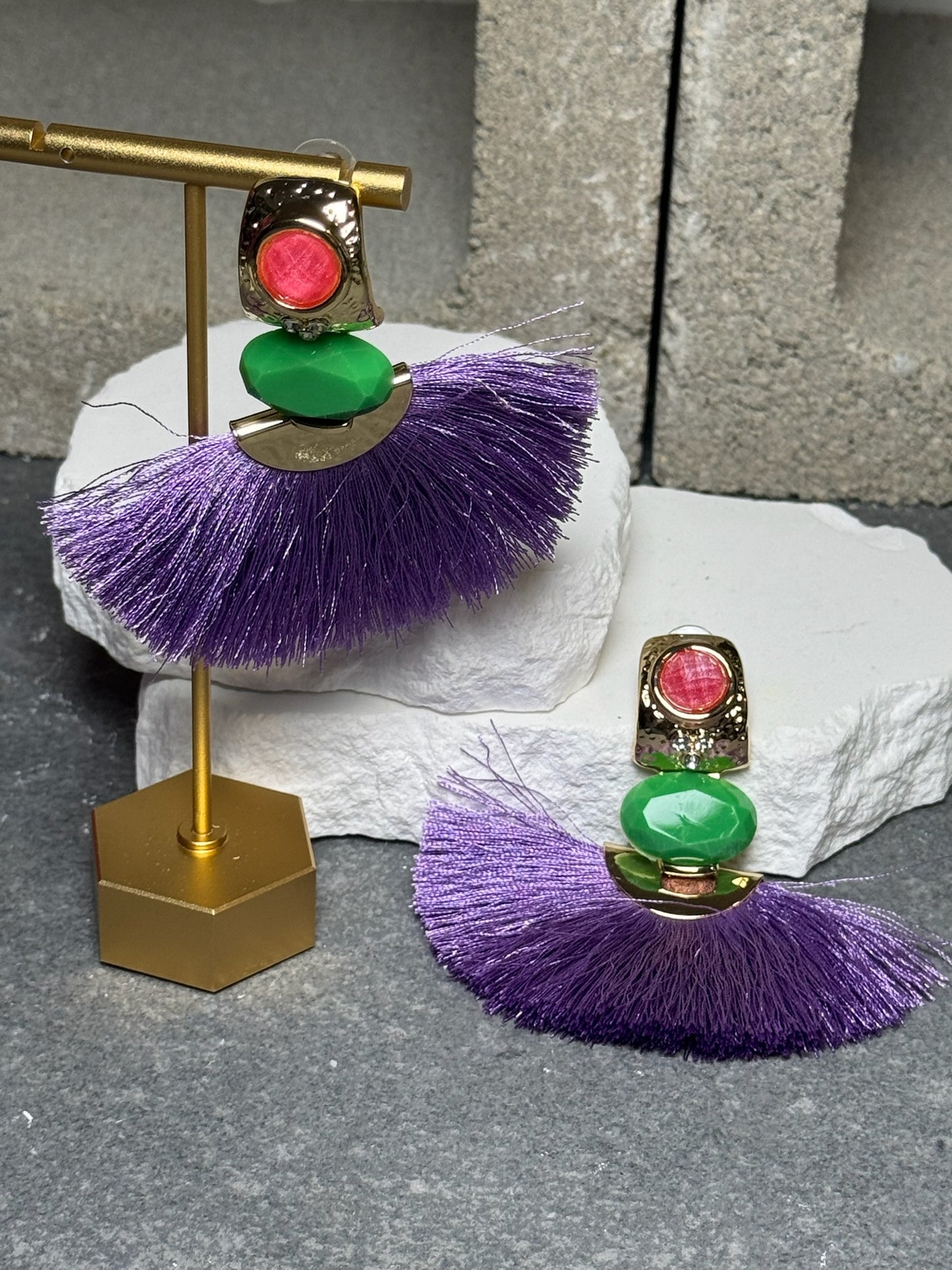 All The Drama Fan Earrings