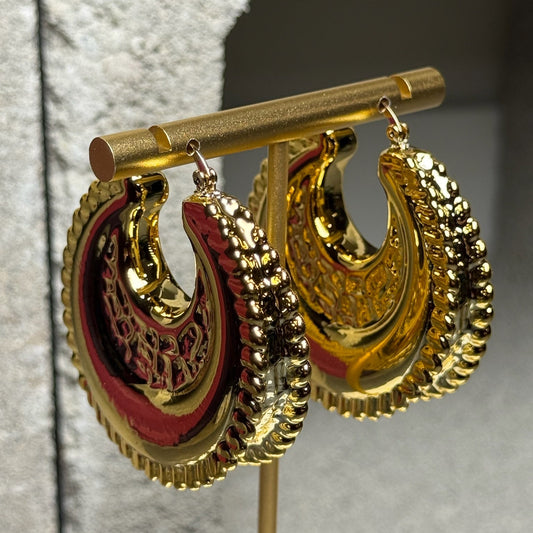 Booked & Busy Chunky Hoop Earrings