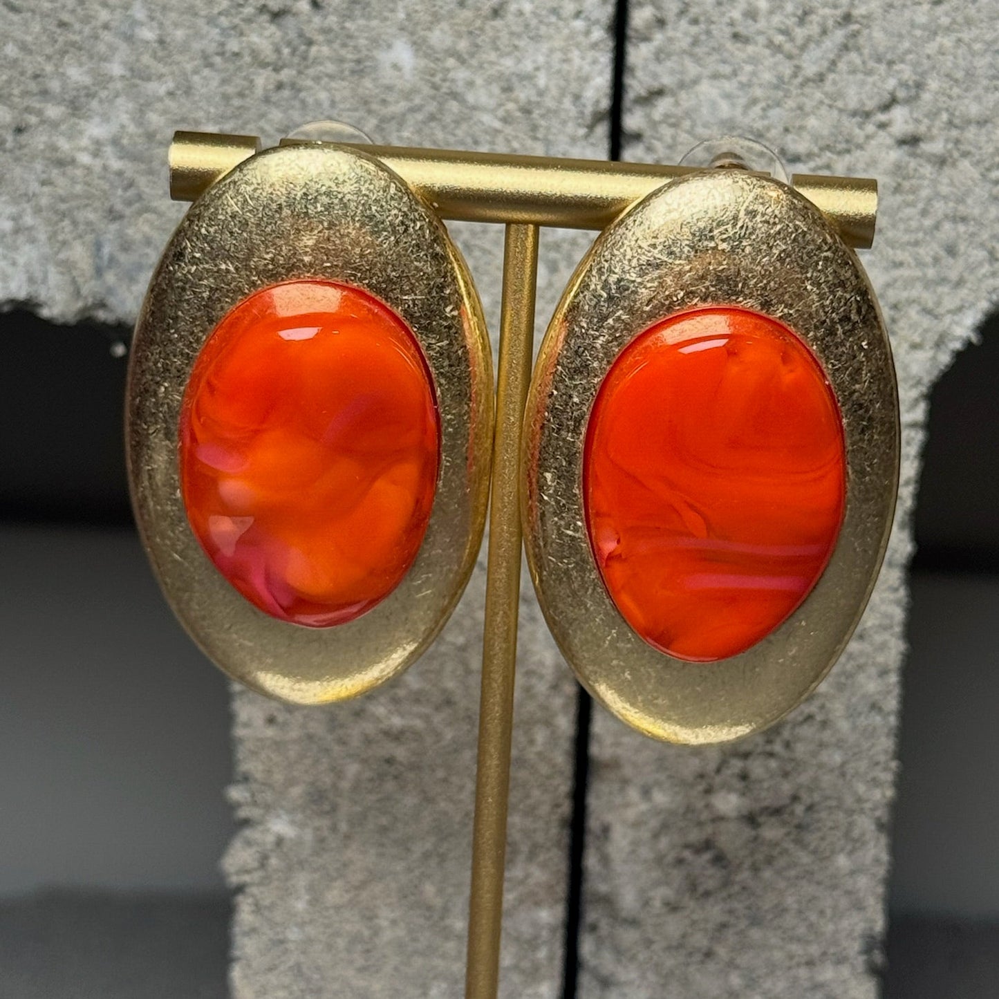Golden Gossip Stud Earrings